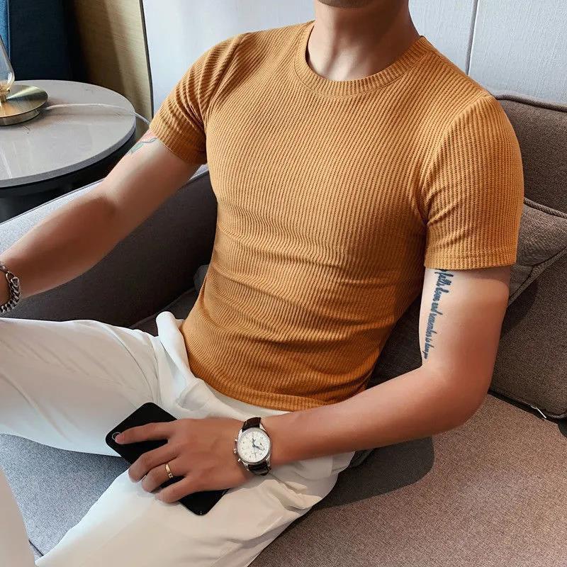 Short sleeve t-shirt waffle fit 