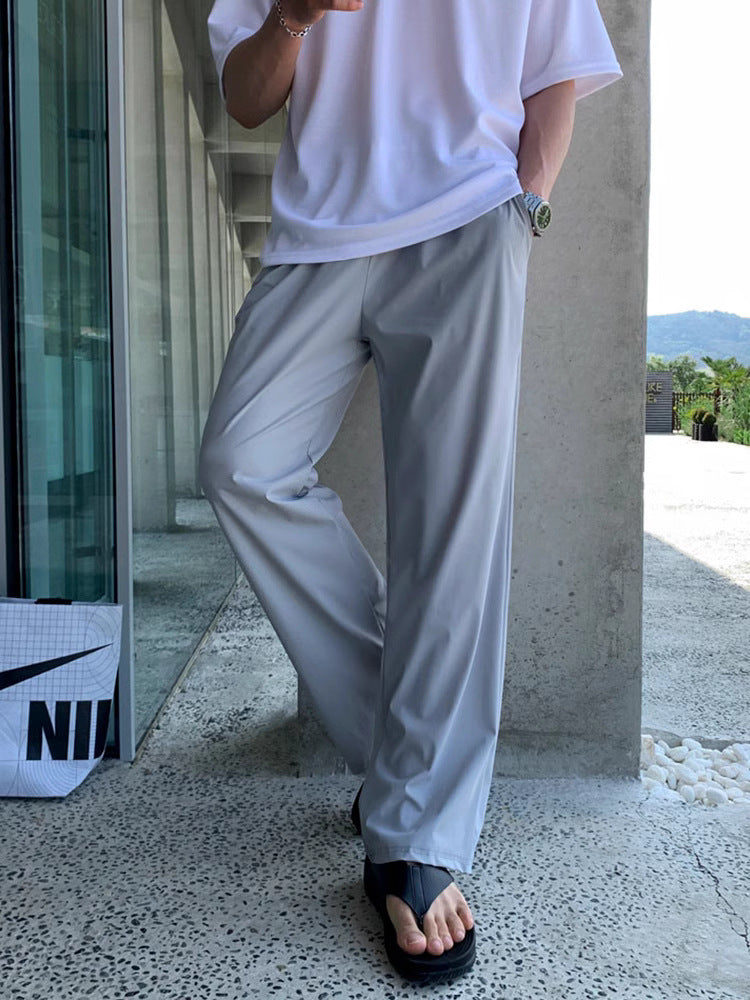 ice silk wide pants 