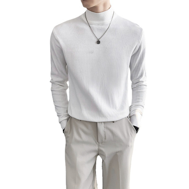 style half turtleneck sweater 