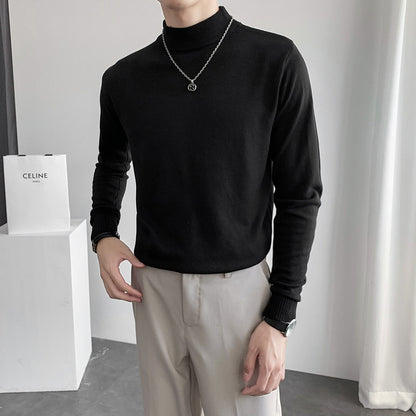 style half turtleneck sweater 