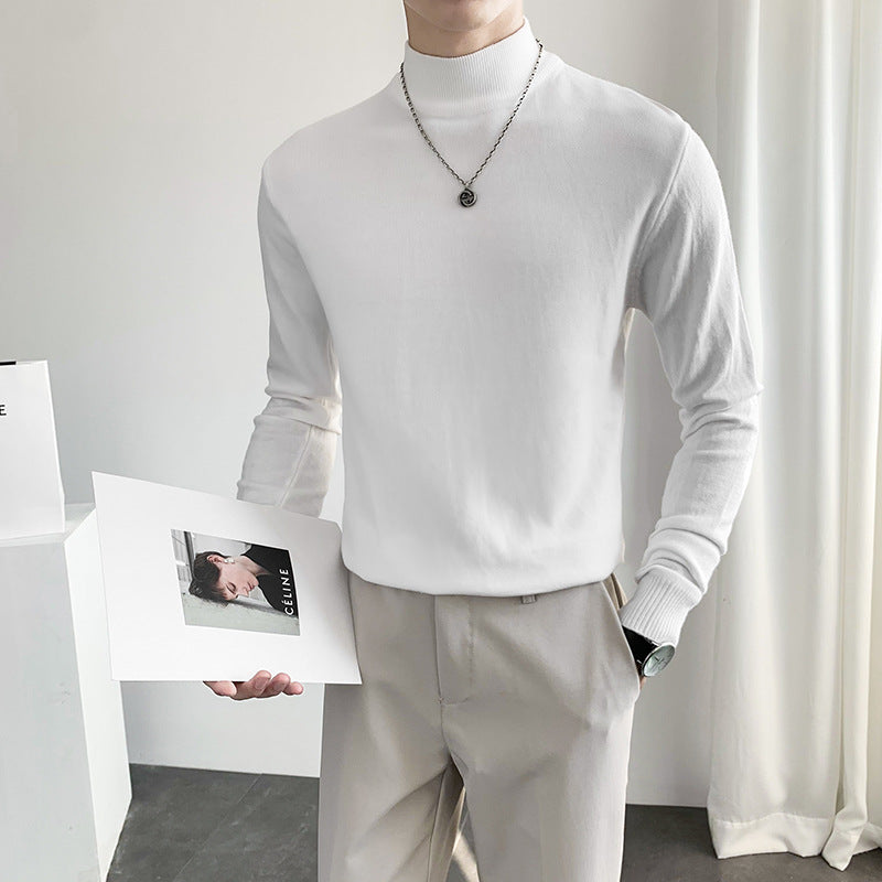 style half turtleneck sweater 