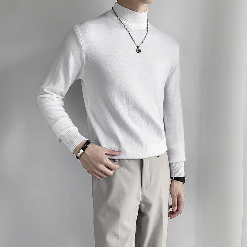 style half turtleneck sweater 