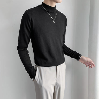 style half turtleneck sweater 